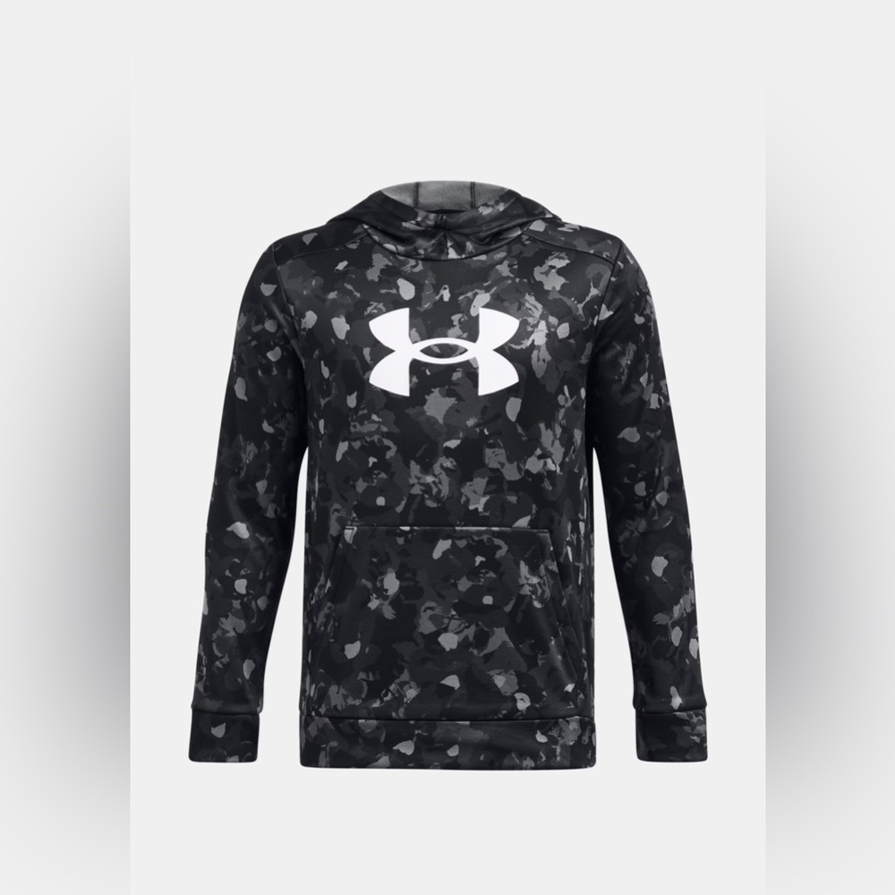 NWT Under Armour Boys' Armour Fleece Big Logo Printed Hoodie